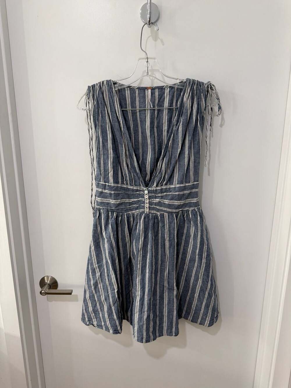 Free People Roll the Dice Striped Mini Dress